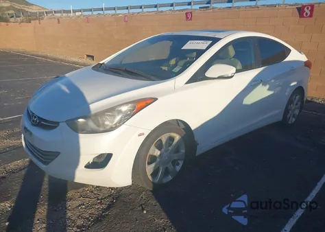 2012 Hyundai Elantra Limited z USA, uszkodzony, nr VIN 5NPDH4AE0CH092732